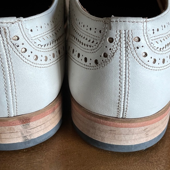 White leather wingtips